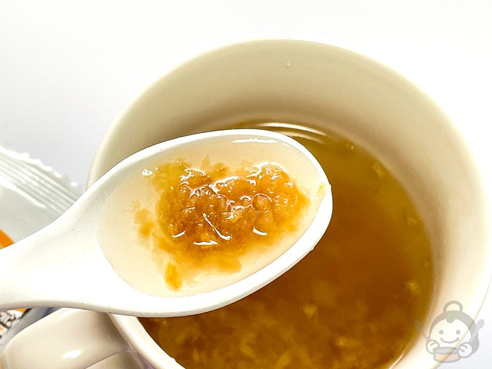 即席オニオンスープの出来上がり