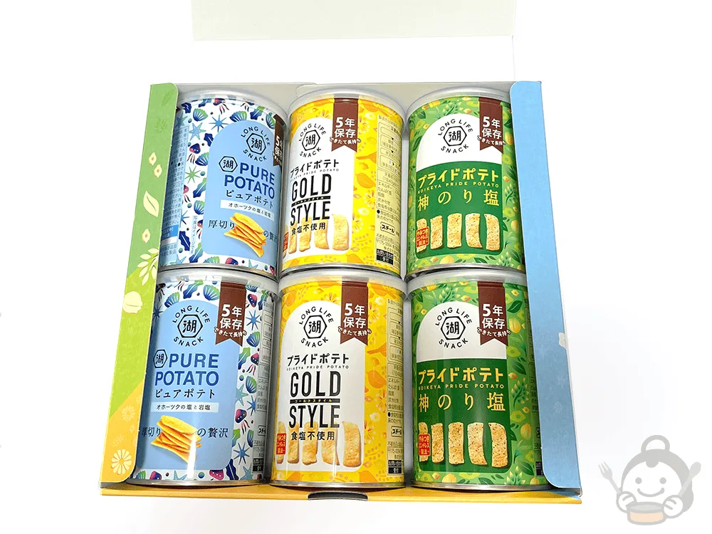 小池屋 LONG LIFE SNACK　セットの外箱を開封