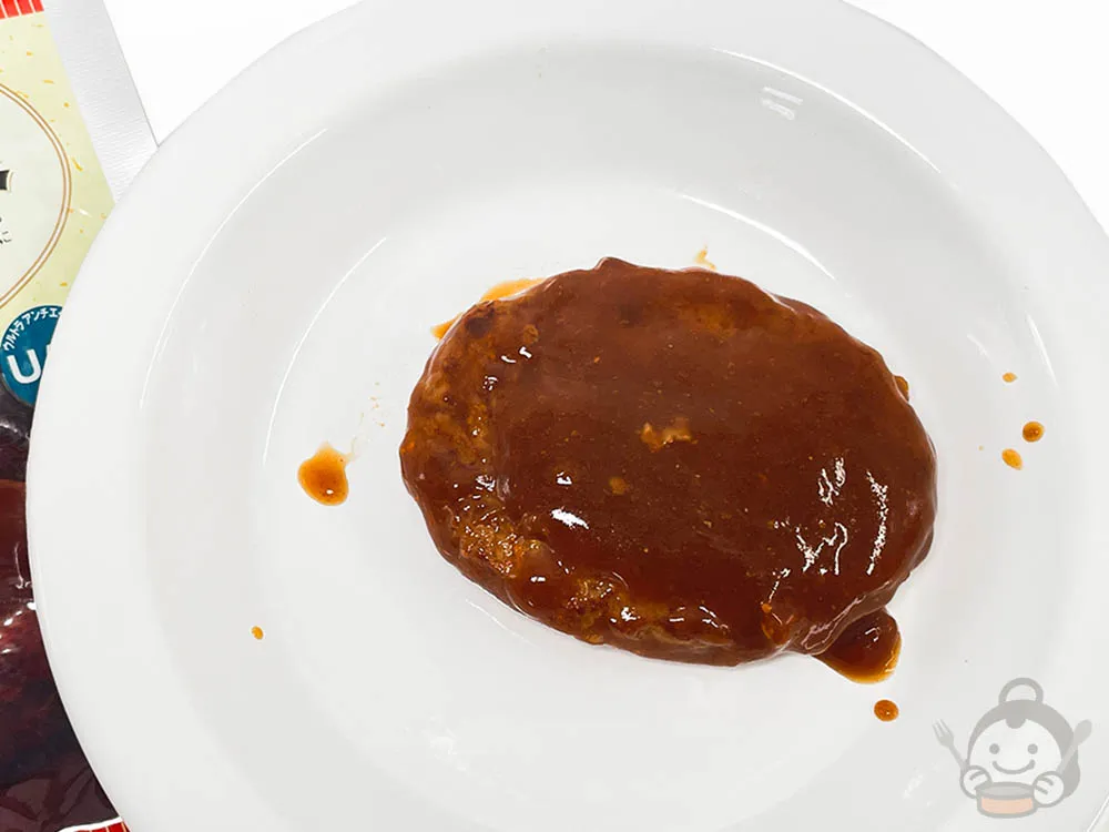 アルファフーズ美味しい防災食 ハンバーグ煮込みを開封