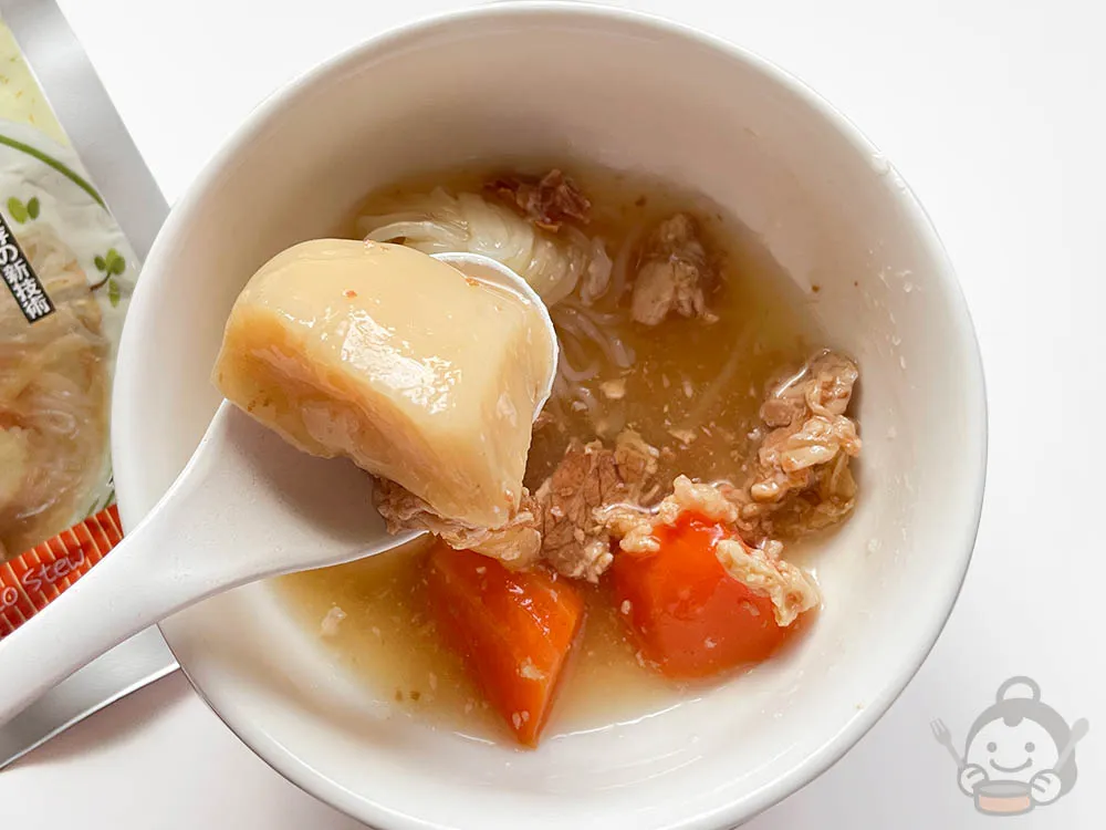 アルファフーズ美味しい防災食 肉じゃがのアップ