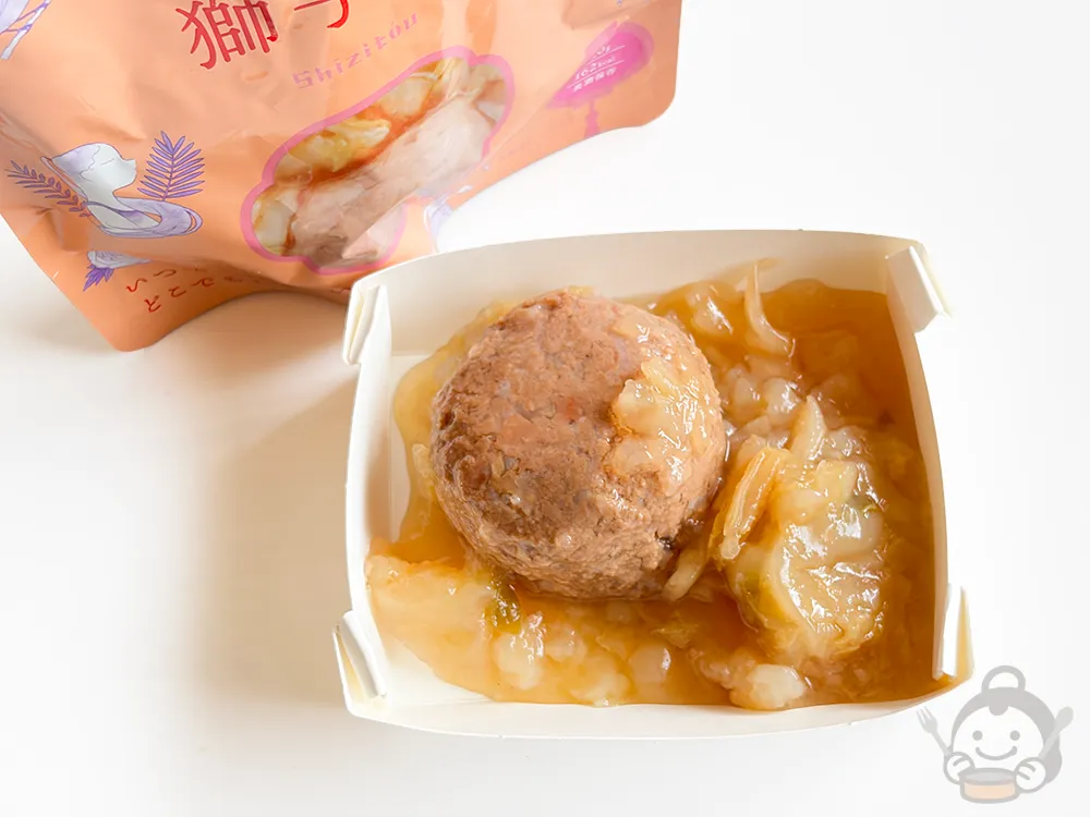 izameshi台湾 獅子頭（シーズトウ）を器に出したところ
