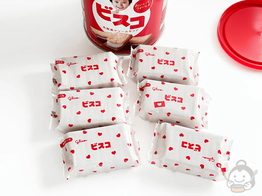 ビスコの保存缶の中身